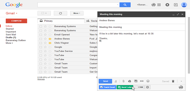 Schedule Gmail