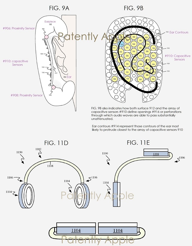 Apple headphone patent