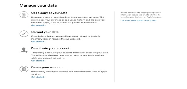 apple data download